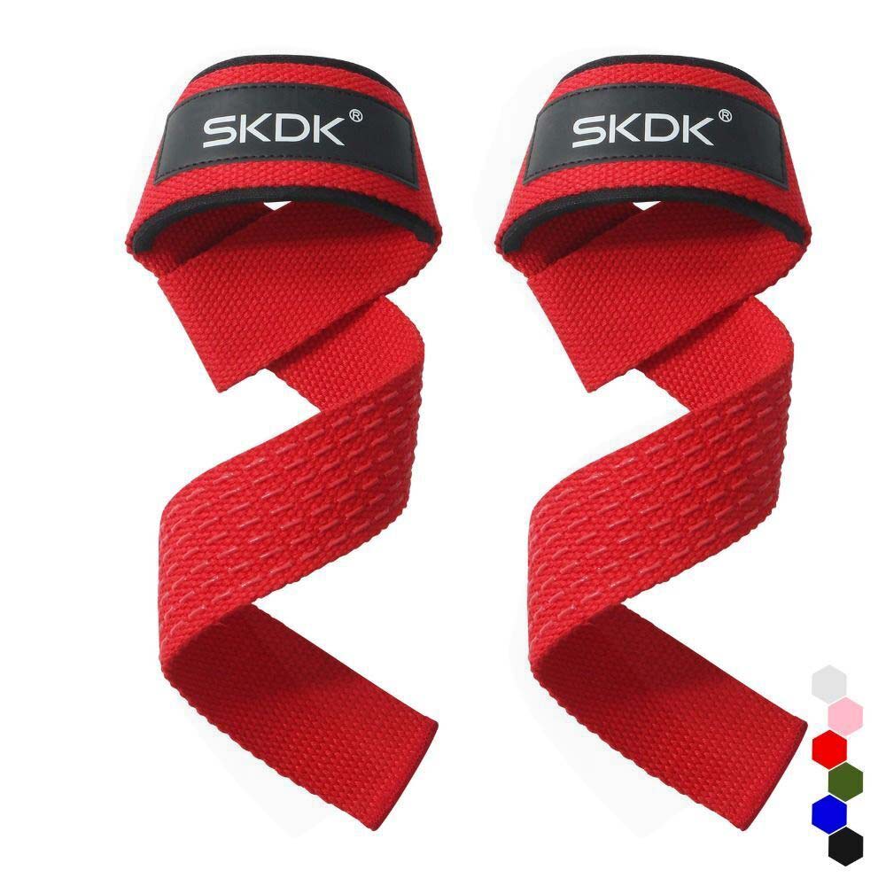 Pair Weight Lifting Grip Belt Anti-Slip Sport Safety Wrist Straps Wrist Support