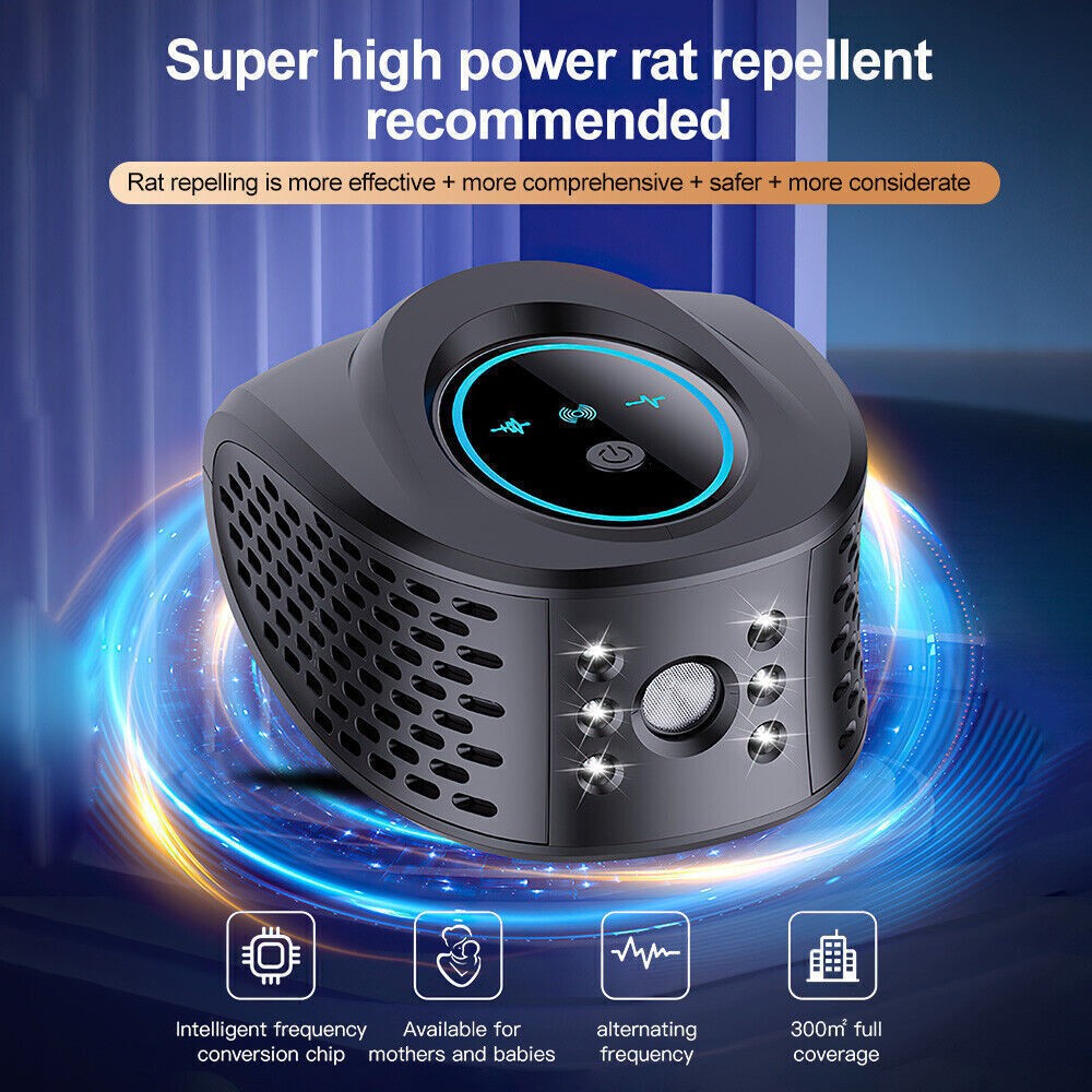 Ultrasonic Pest Repeller Powerful Mouse Mice Rat Bat Electronic Squirrel Insect
