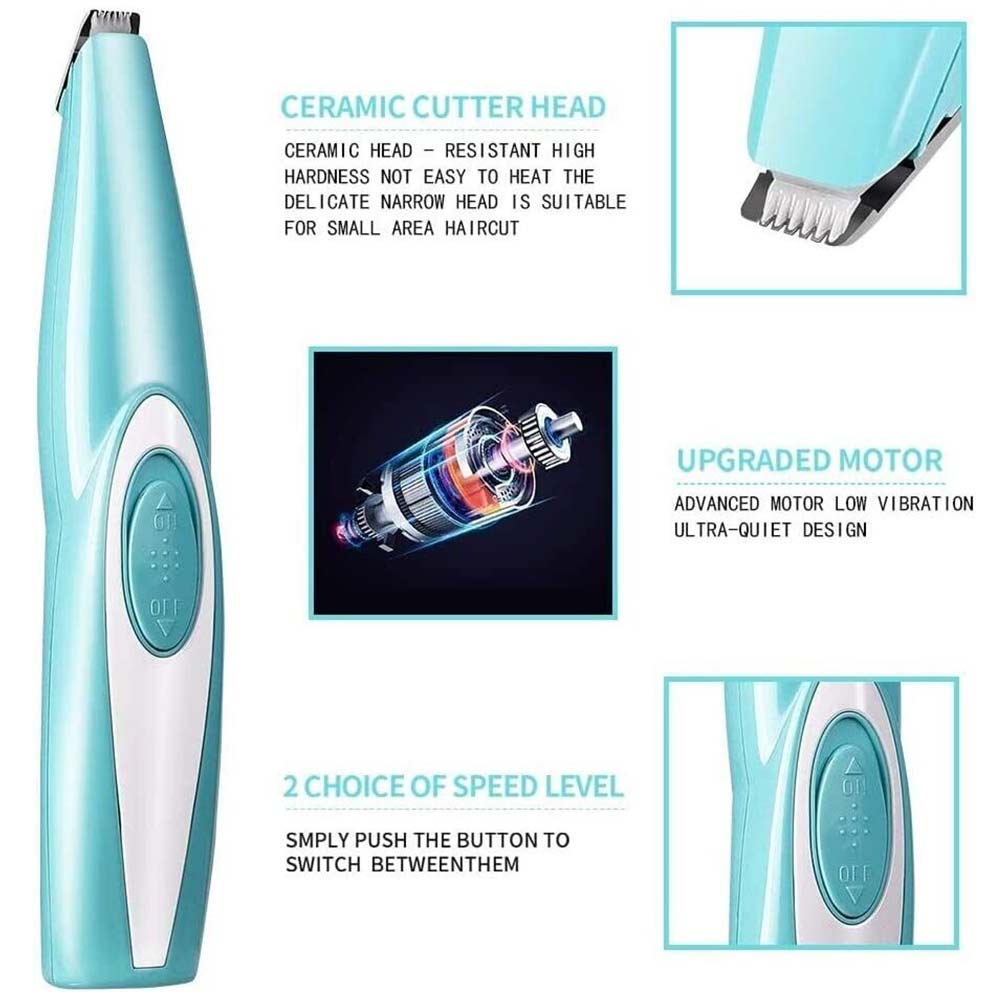 Professional Pet Dog Electric Hair Trimmer Mini Paw Pads Clippers Shaver Clipper
