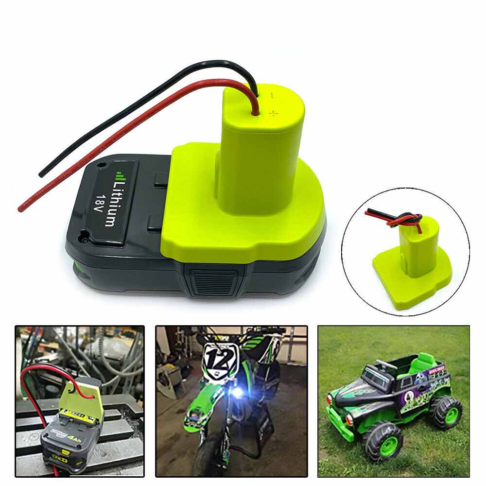 Power Wheels adapter for Ryobi One+ 18V Lithium Ion Battery Dock Power Connector