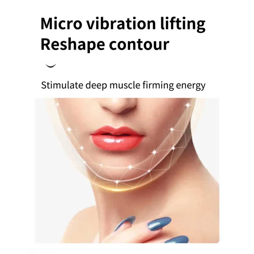 V-Face Shape Massager Skin Neck Lift Slim Double-Chin Removal LED Photon Therapy