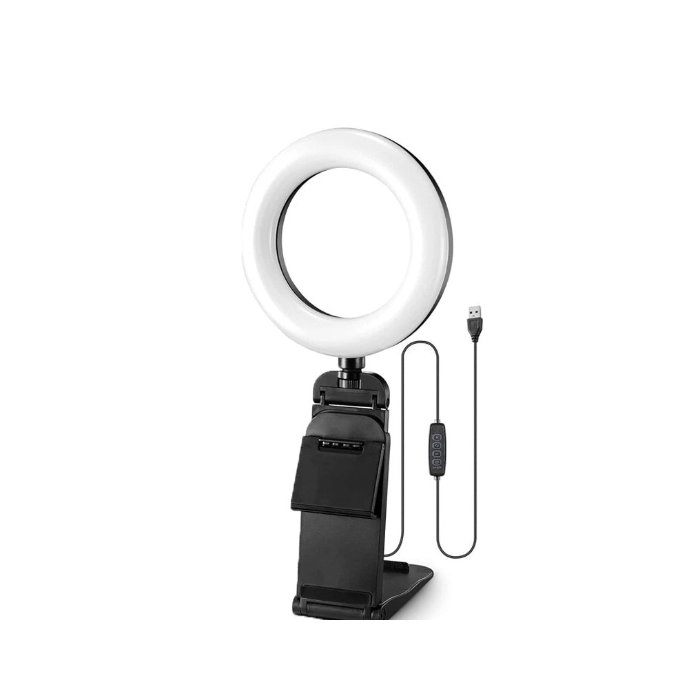 LED Selfie Light Usb Rechargeable With Phone Holder For All Phones & Laptops