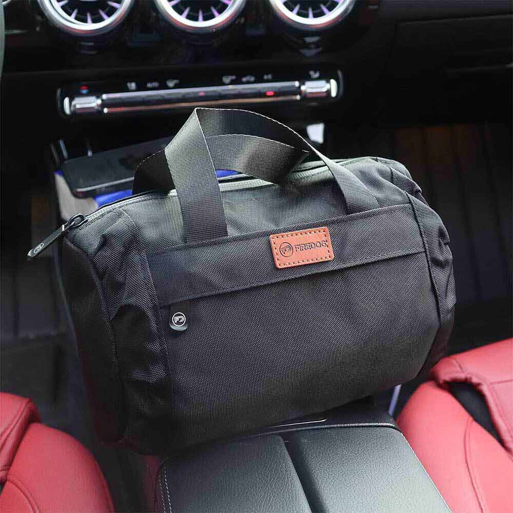 Black Large Odor Proof Bag Smell Proof Pouch, Carbon Lined Smoking Stash Case