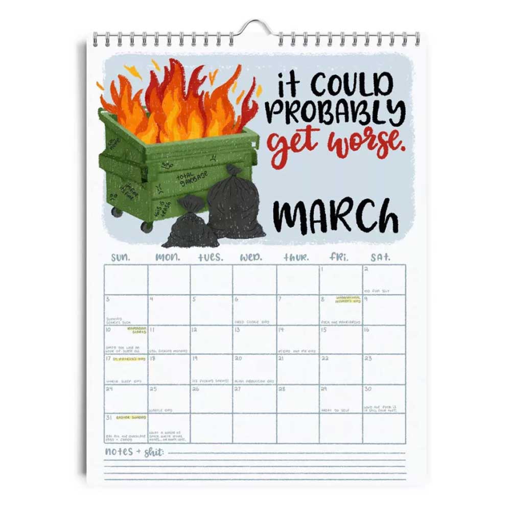 Here We Fu*king Go Again 2025 Calendar,Fucking Calendar 2025 Planner NEW