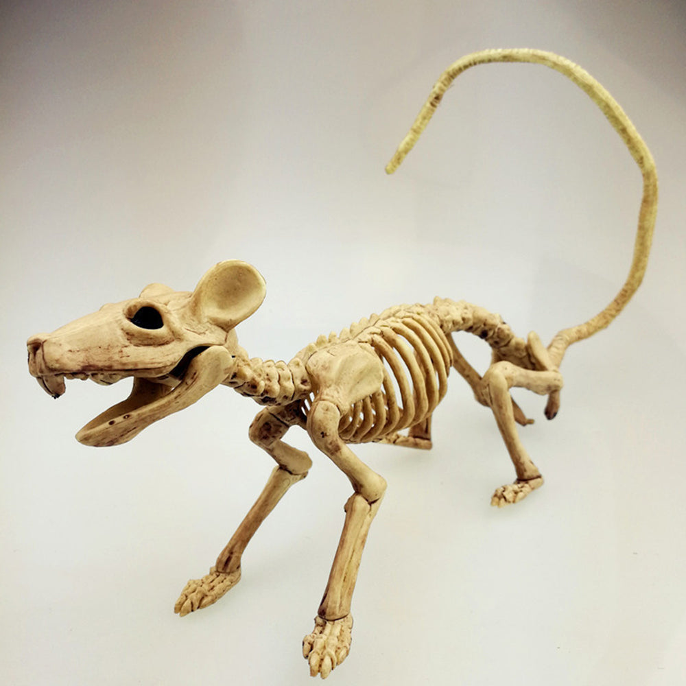 Animal Skeleton Decorations Rat Bat Realistic Bones Scary Halloween Party Props