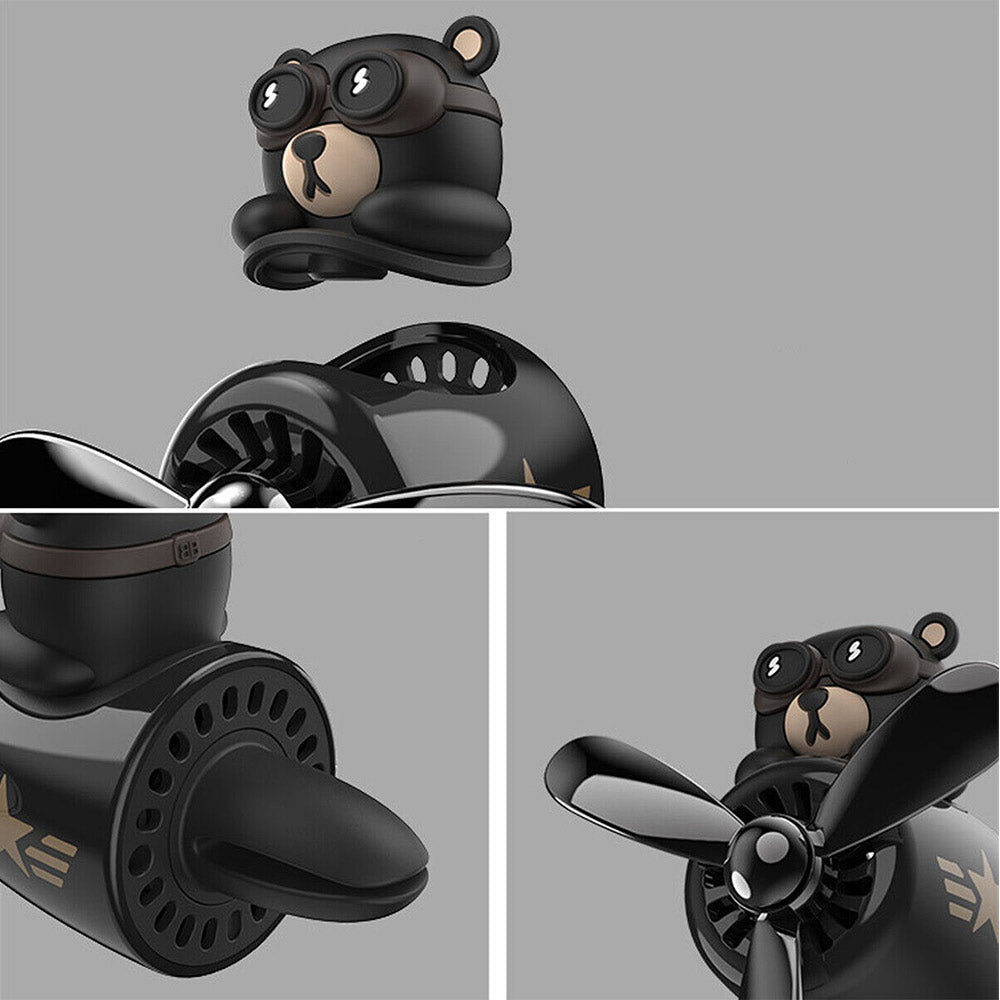 Car Air Freshener Cool Cute Bear Car Air Vent Outlet Scented Clip Aroma Diffuser