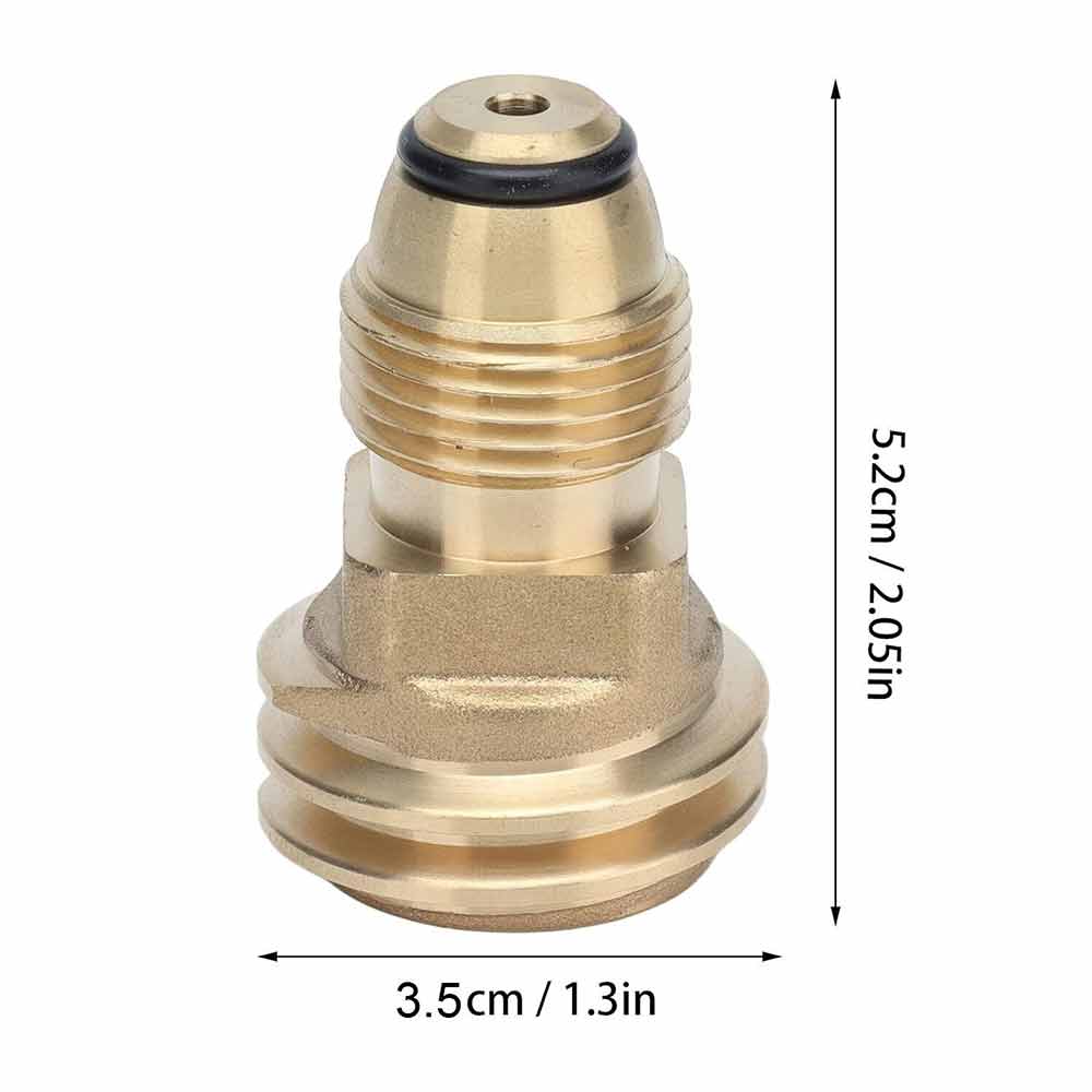 BBQ Propane Gas Refill Adapter Valve Cap 1Lb Cylinder Tank Coupler Heater Bottle