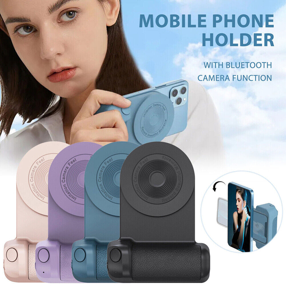 Bluetooth Phone Camera Shutter Hand Grip Magnetic Holder for Iphone Android