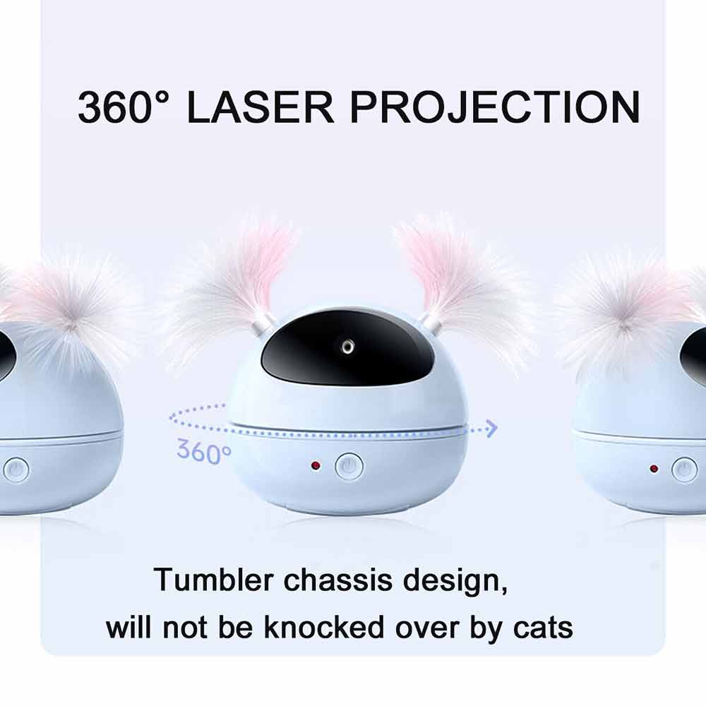 Automatic Laser Cat Toy Interactive Smart Kitten Laser Toy Battery-Powered