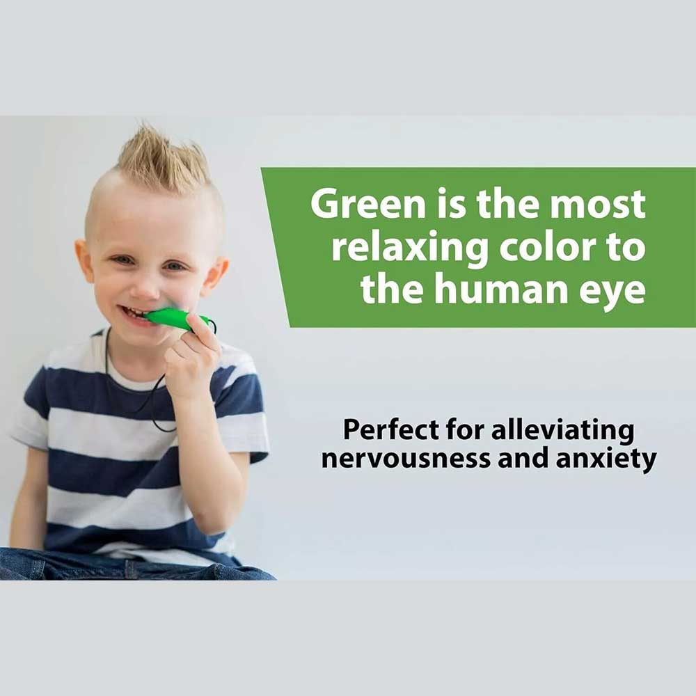 5pcs Kids Adults Sensory Chew Necklace Autism ADHD Biting Gem Chew Teething Toys