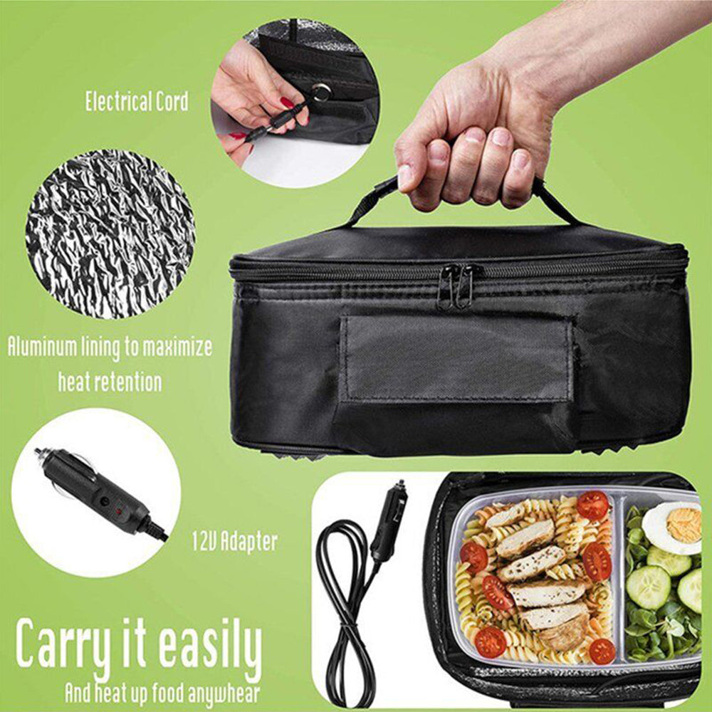 Car 12V Portable Microwave 12V Heated Electric Lunch Box Food Warmer