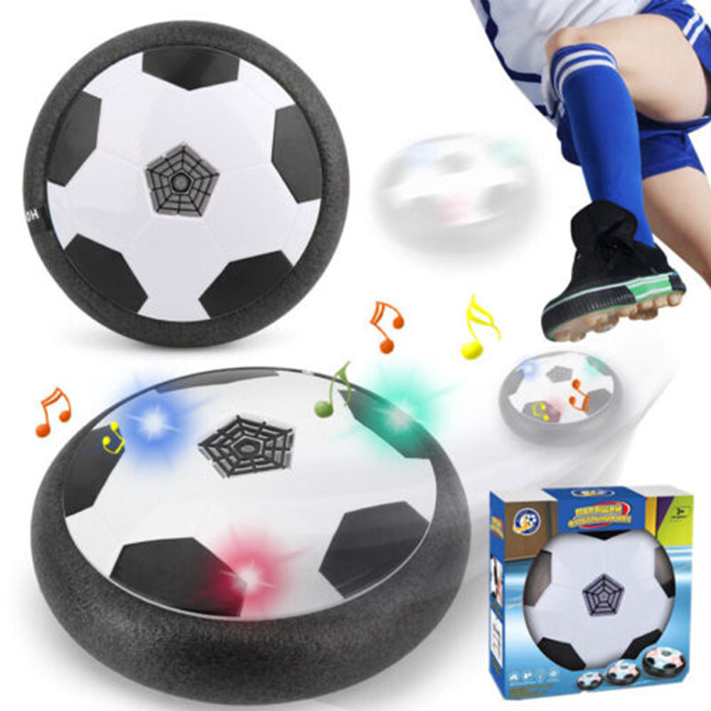 LED Music Kids Hover Soccer Ball, Battery Operated Air Floating Disc 18cm
