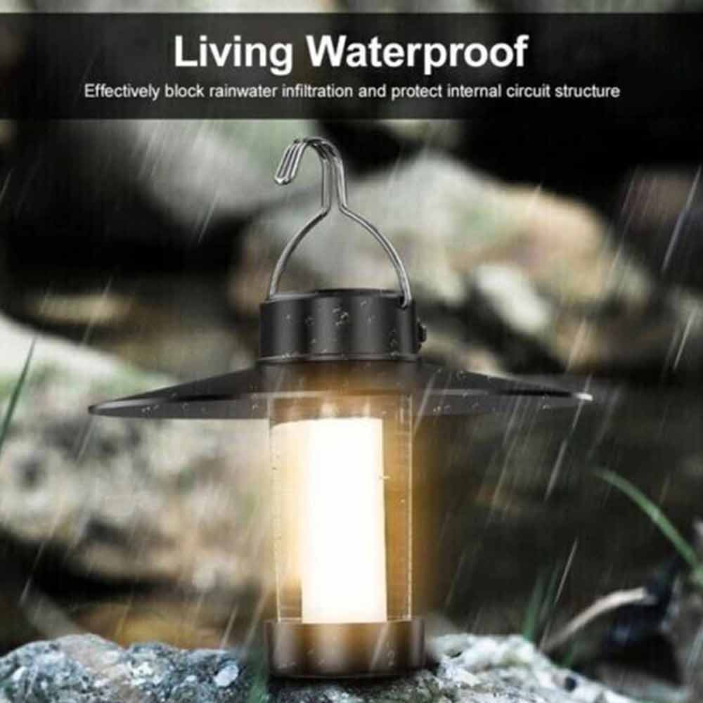 LED Light Lamp Lantern Camping Hiking Outdoor USB Power Lights W/ Stand