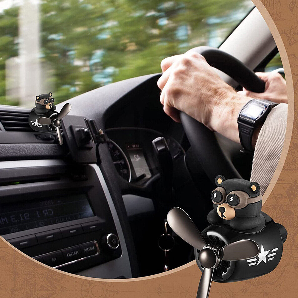 Car Air Freshener Cool Cute Bear Car Air Vent Outlet Scented Clip Aroma Diffuser