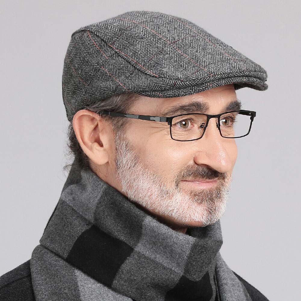 Mens Newsboy Gatsby Cap Ivy Hat Cabbie Golf Driving Flat Duckbill Beret Beanie