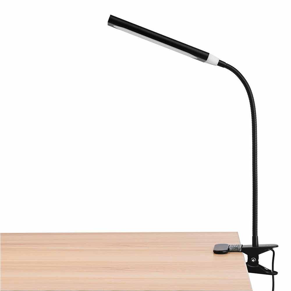 Flexible Clamp Reading Light USB Clip On Desk Lamp LED Bed Table Bedside Night