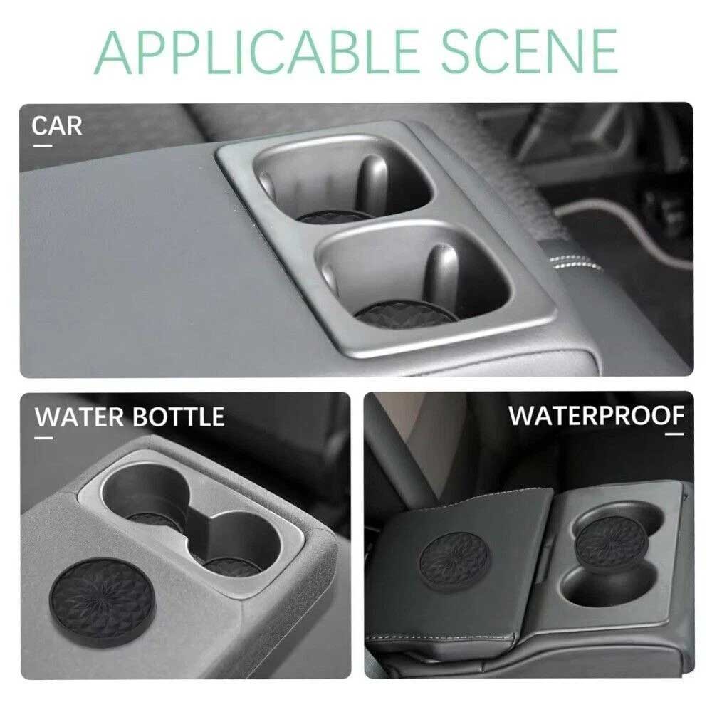 6PCS Silicone Non-Slip Coasters Set - Heat-Resistant Cup Mats for Table & Glasses