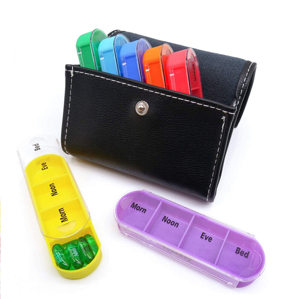 Sorter Organizer Pill Box Tablet Case Medicine Weekly 7 Day Container Dispenser