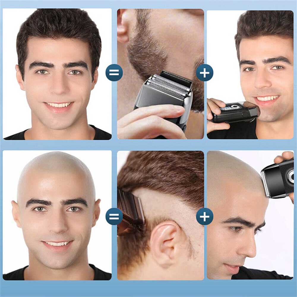 Electric Foil Shaver Reciprocating Cordless Razor Hair Clipper Beard Trimmer USB