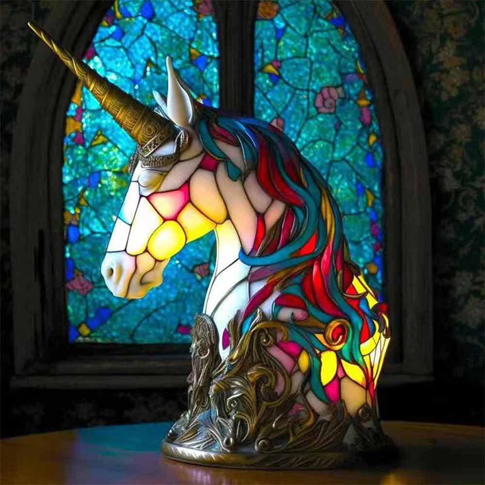 Colorful Dinosaur/Owl/Turtle/Mermaid/Unicorn/Wolf Animal Table Lamp Night Light