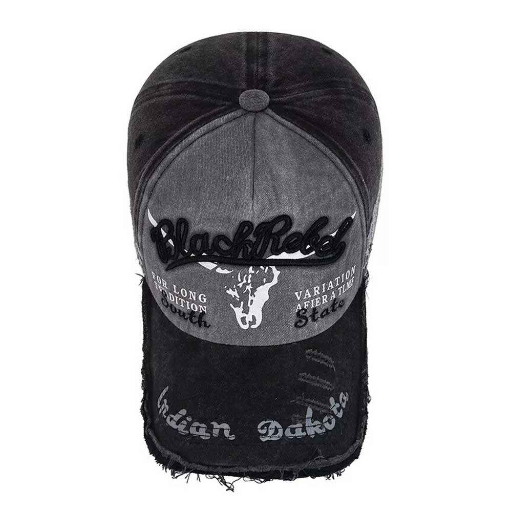 Trucker Baseball Cap Unisex Hip-hop Hat Sport Snapback Mens Adjustable Womens BLACK