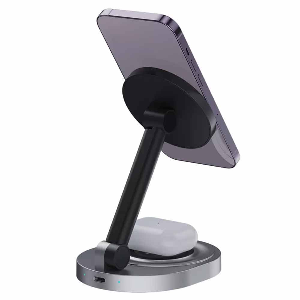 Magnetic Wireless Charger Stand For iPhone 15 14 13 12 Pro Max Magsafe Charger