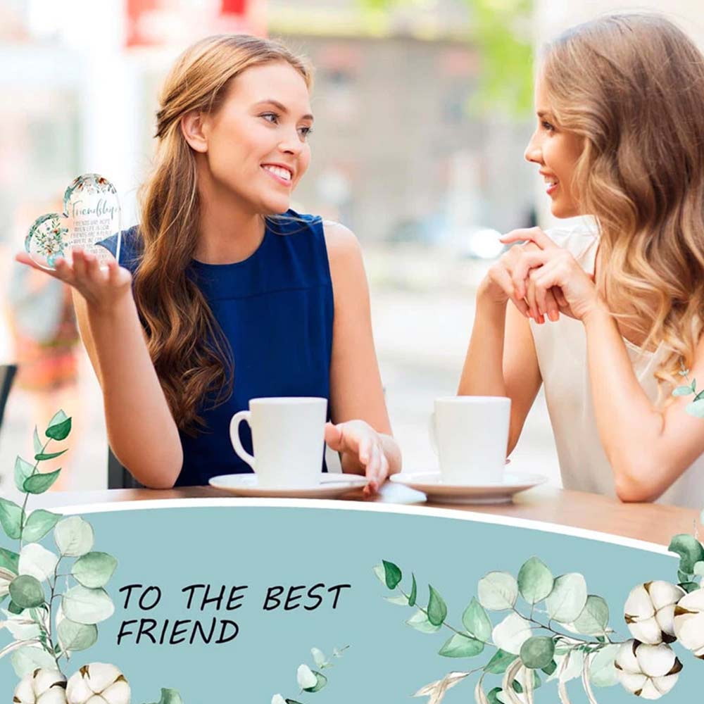 Friendship Gift Acrylic Plaque – For Best Friend, Birthday Thank You Gift for Her