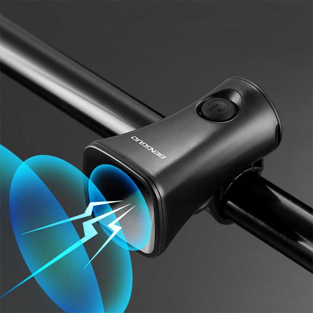 Electric Bike Horn Loud Cycling Horn Rechargeable 5 Sound Modes for Bike Scooter