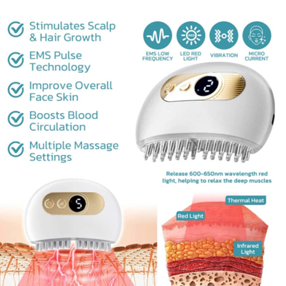 EMS Lifting Facial And Nourishing Scalp Acupoint Massage Device Scalp Relax