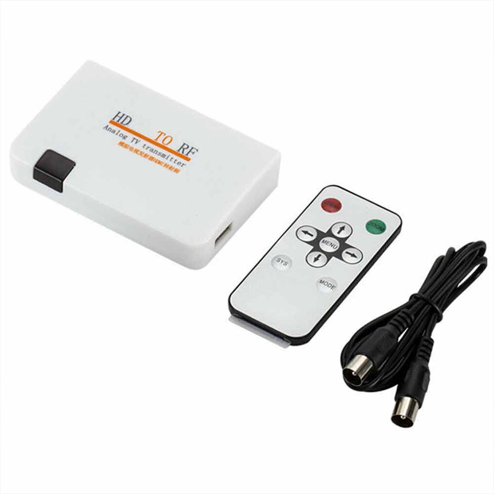 HDMI to RF Coaxial Converter HDMI to Coaxial Analog Adapter w/Remote Control