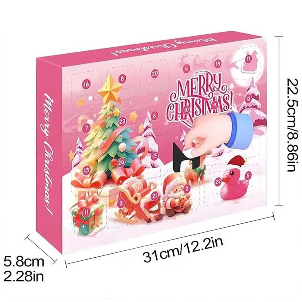 Pink Duck 2025 Christmas Advent Calendar - 24-Day Surprise Countdown to Christmas