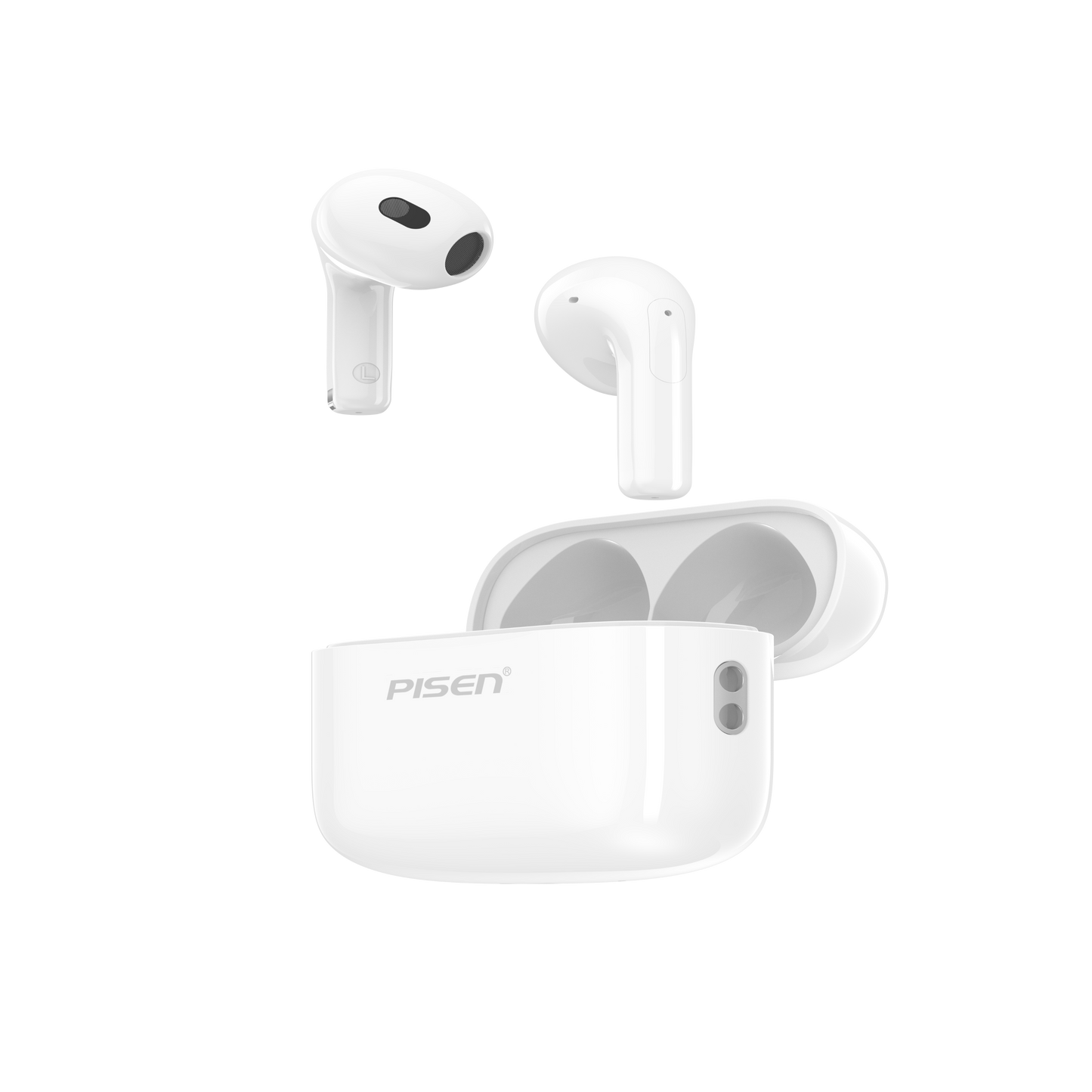 True Wireless Earphones P1 Plus White PISEN