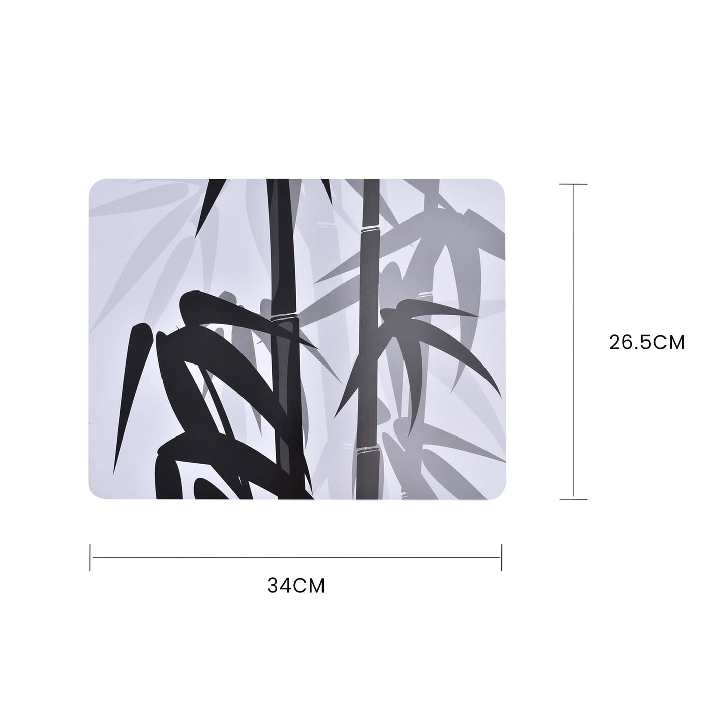 Clevinger 8 pcs MDF Placemats and Coasters Bamboo
