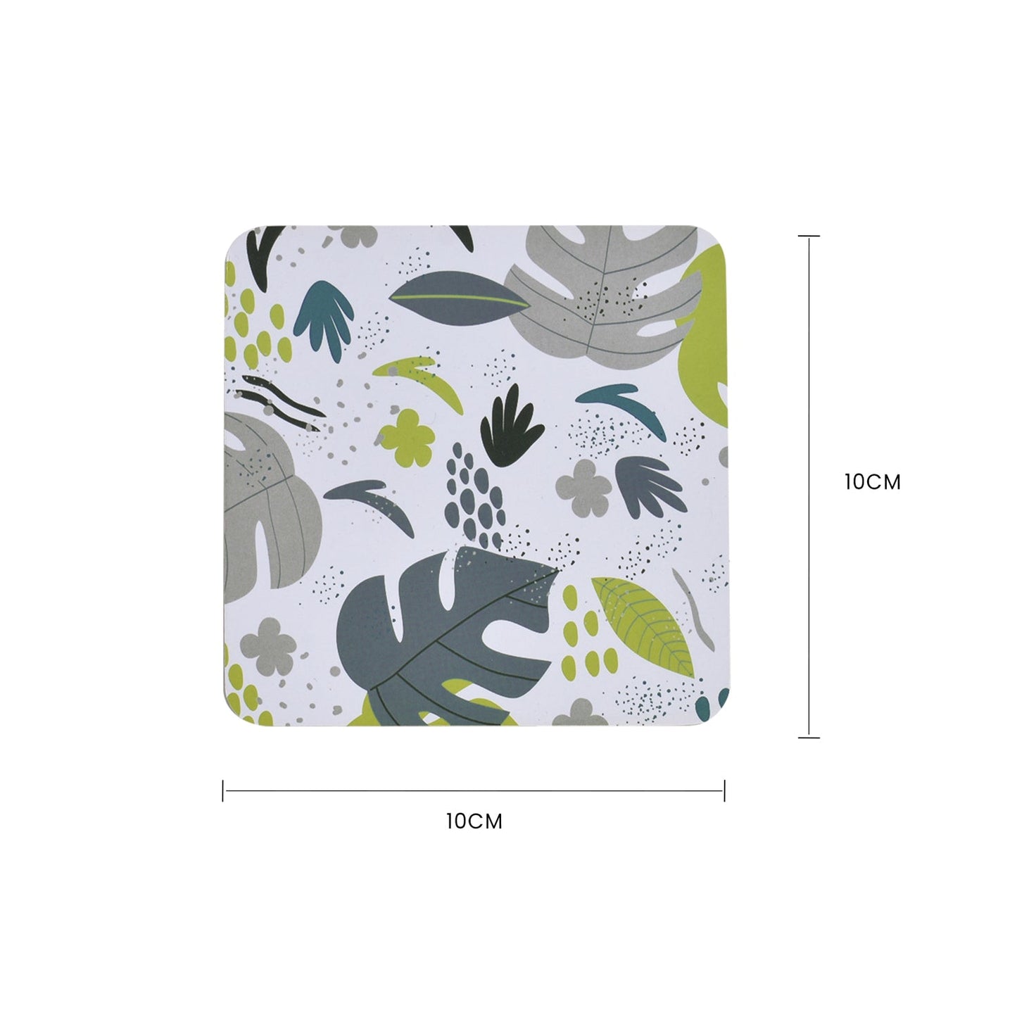 Clevinger Set of 4 MDF Coasters Monstera