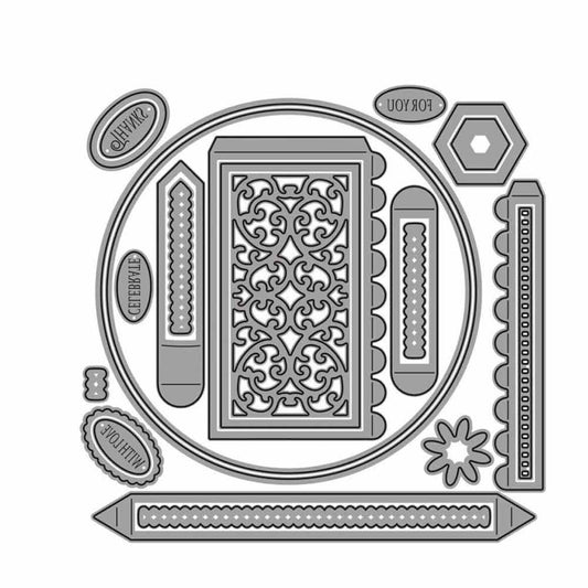 Gift Box Metal Cutting Dies DIY Embossing Die Stencil Scrapbooking Paper Crafts