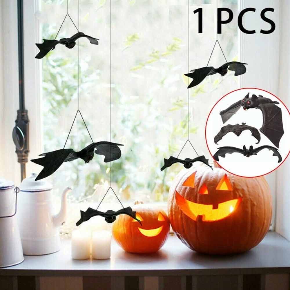 Halloween Hanging Bats – 24cm Party Decoration, Trick Toy Gags Joke Pendant