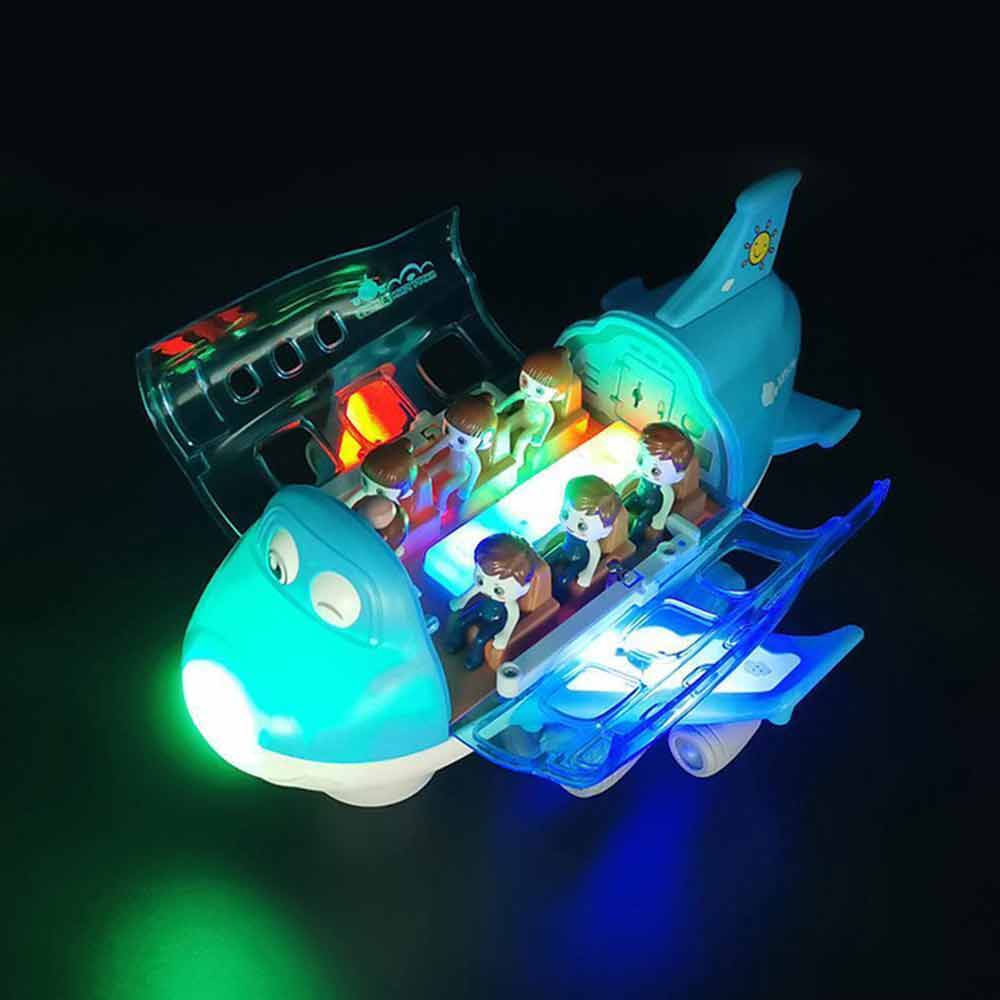 Airplane Toys with Music Light 360° Rotating Electric Toy Plane For Kid Children Gift