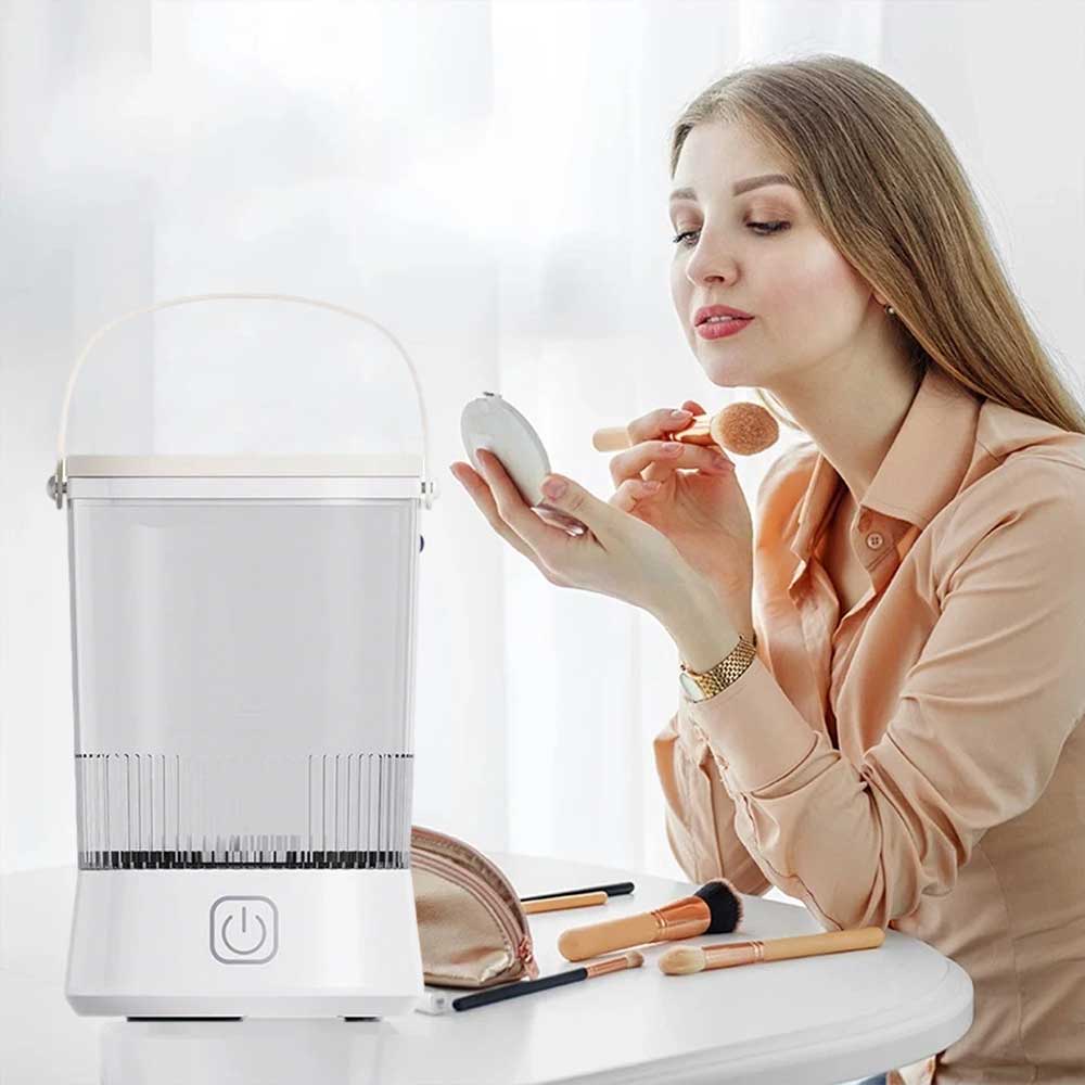 Electric Makeup Brush Cleaner Machine - Portable Automatic USB Cleaning Tool