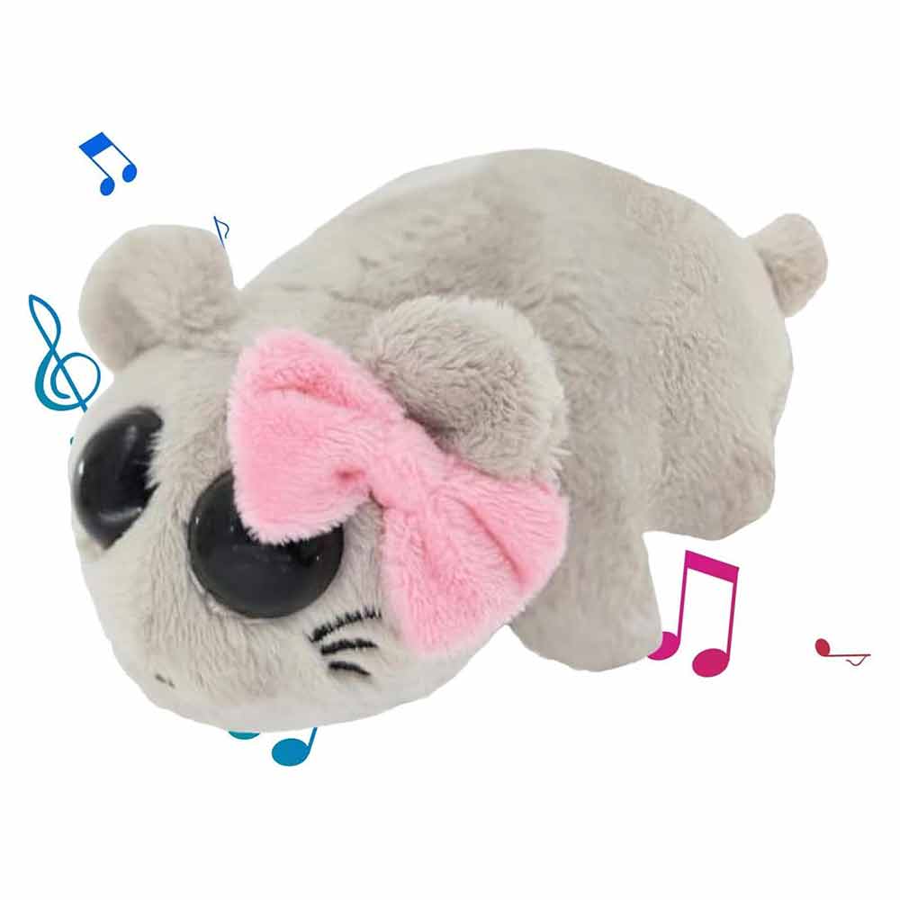 Sad Hamster Plush Toy Built-in Violin Sound Relieve Anxietys Toy Cute Hamster Toy