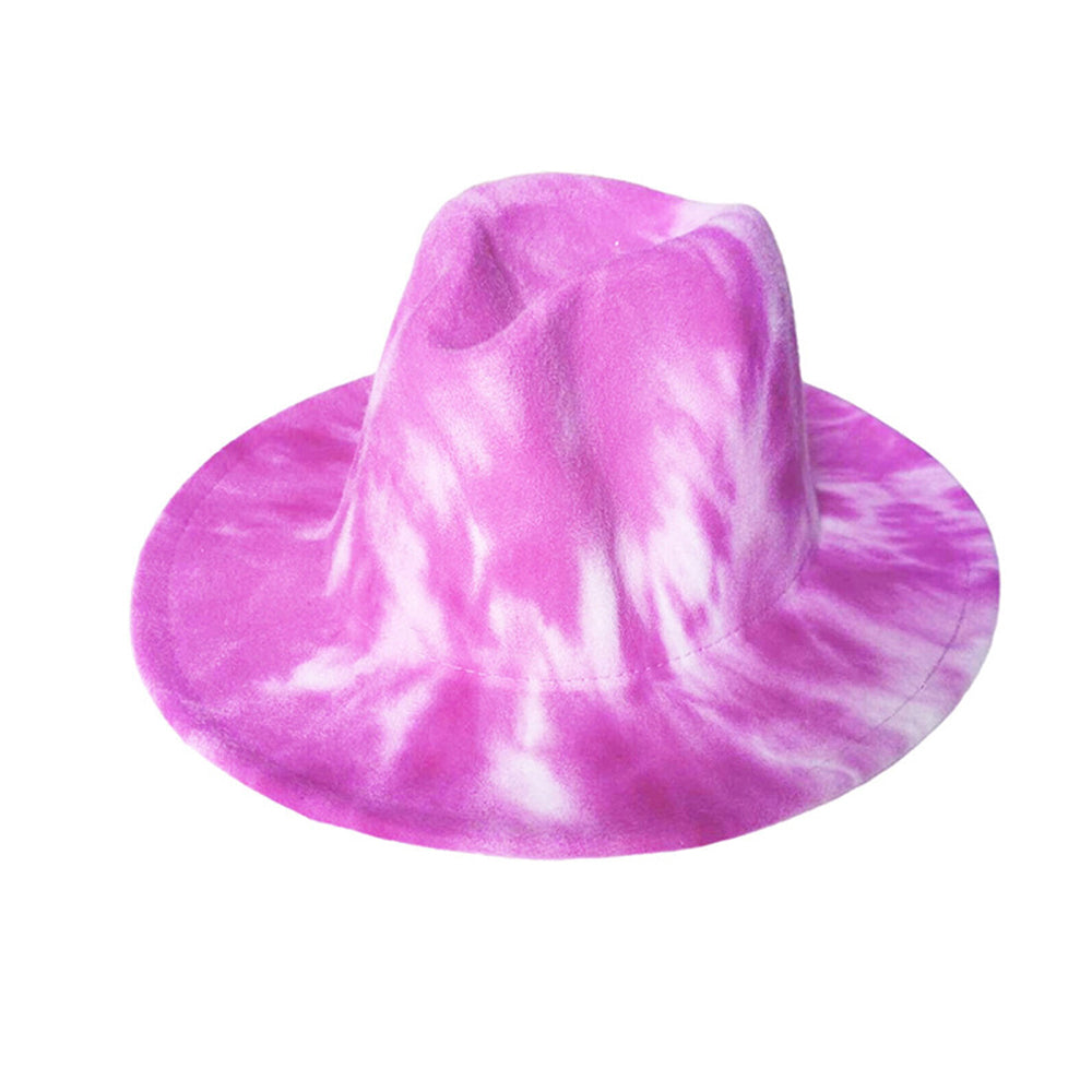Men Women Jazz Summer Cap Wide Hat Hat Tie-Dye For Party Costumes Print Gift
