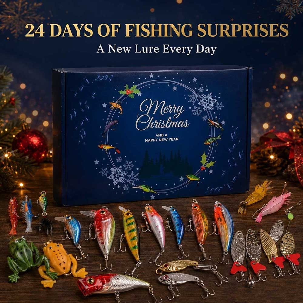 2026 Christmas Fishing Advent Calendar – 24 Days of Assorted Lures