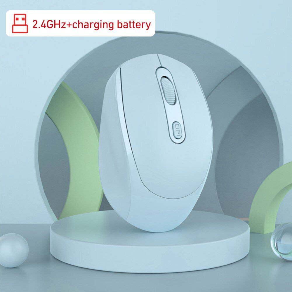 2.4GDual Mode Wireless Bluetooth Mouse Rechargeable Silent Ergonomic forLaptopPC
