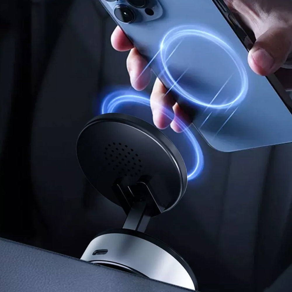 New Electric Vacuum Magnetic Suction Car Phone Mount 360° Rotation Holder