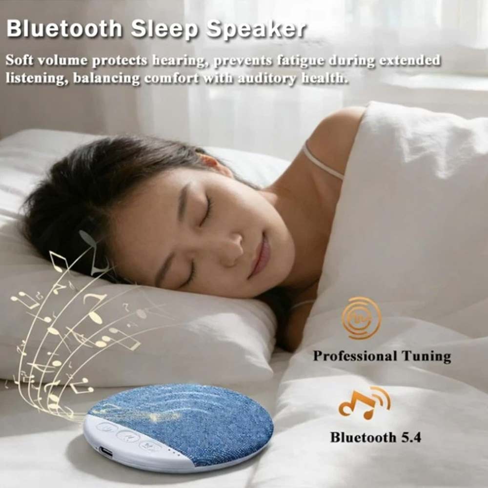 Under Pillow Speaker for Sleeping - Wireless Bone Conduction Speaker with Timer