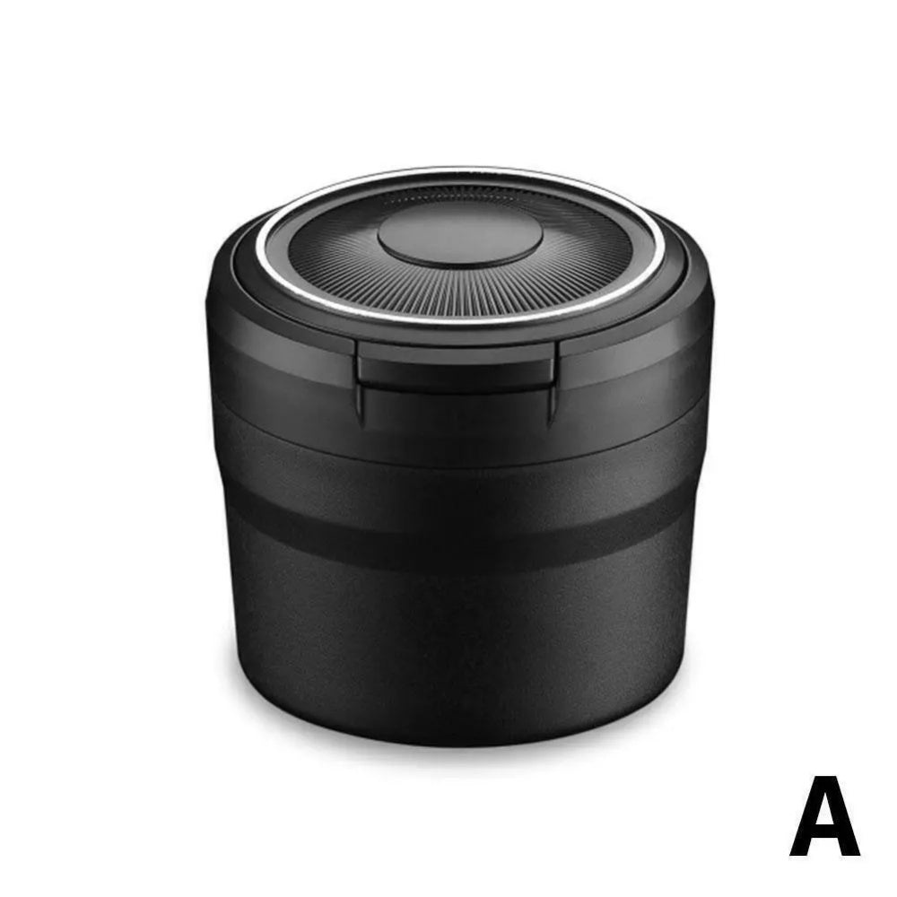 Auto Car Ashtray Cigarette Cup Ash Holder LED Lid Self Extinguishing Ash Tray