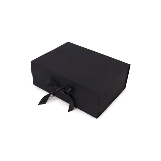 1x Flat Pack Gift Box - Reusable Cardboard Packaging (22x17x8.5cm) for Birthdays, Weddings & Corporate Gifts