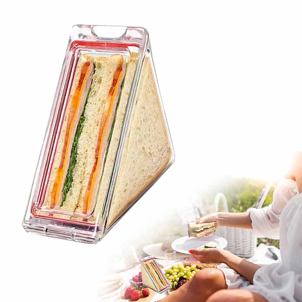 Reusable Washable Sandwich Box  Triangle Sandwich Container Clear Sandwich Boxes