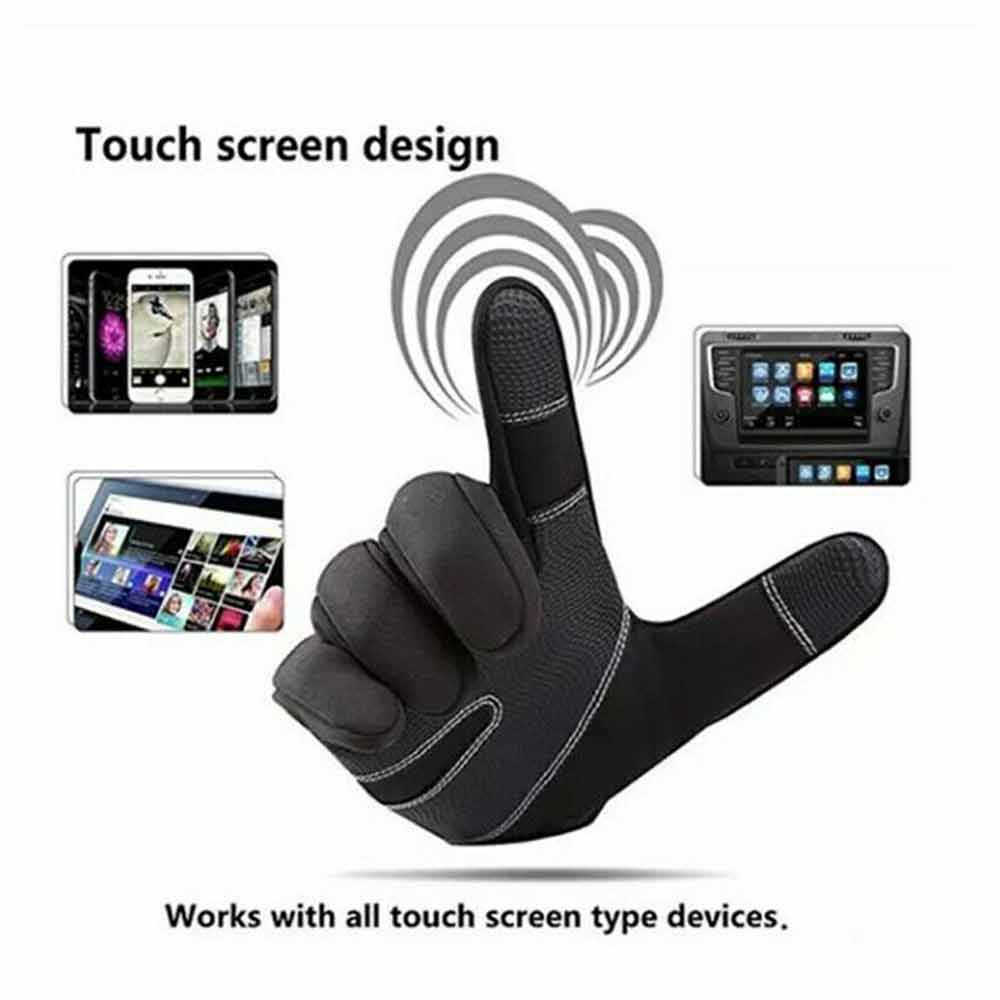 Thermal Winter Gloves Waterproof Touch Screen Thermal Windproof Warm Zipper