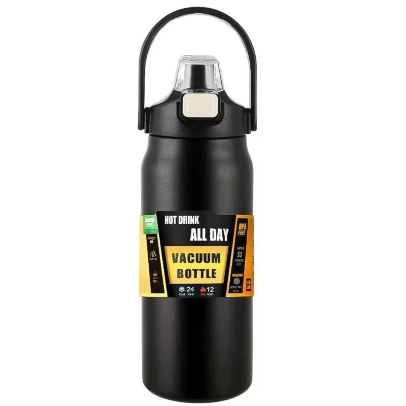 Outdoor Thermos Portable Stainless Steel Cold Hot Sport Water Bottle 1/1.2/1.5L