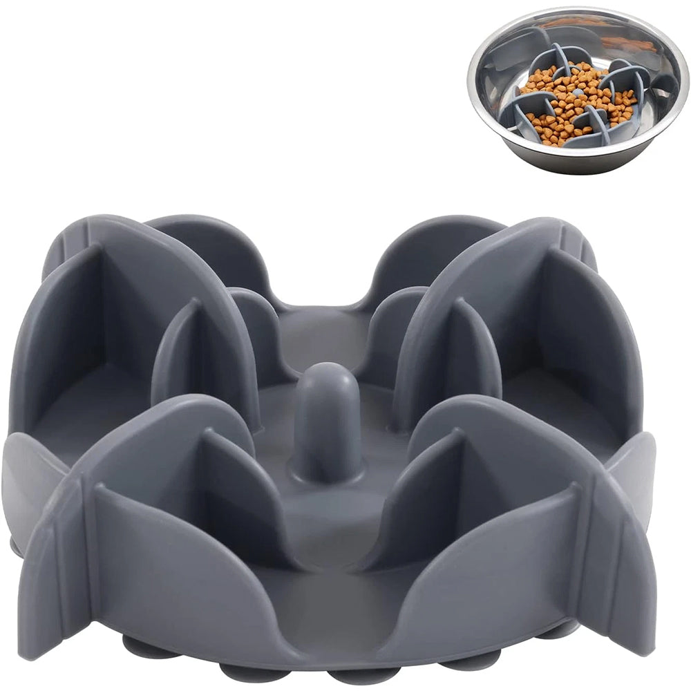 17-Suction Slow Feeder Insert – Silicone Dog Bowl Accessory for Small Dogs